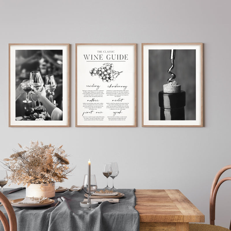 wine lover gallery wall prints posters