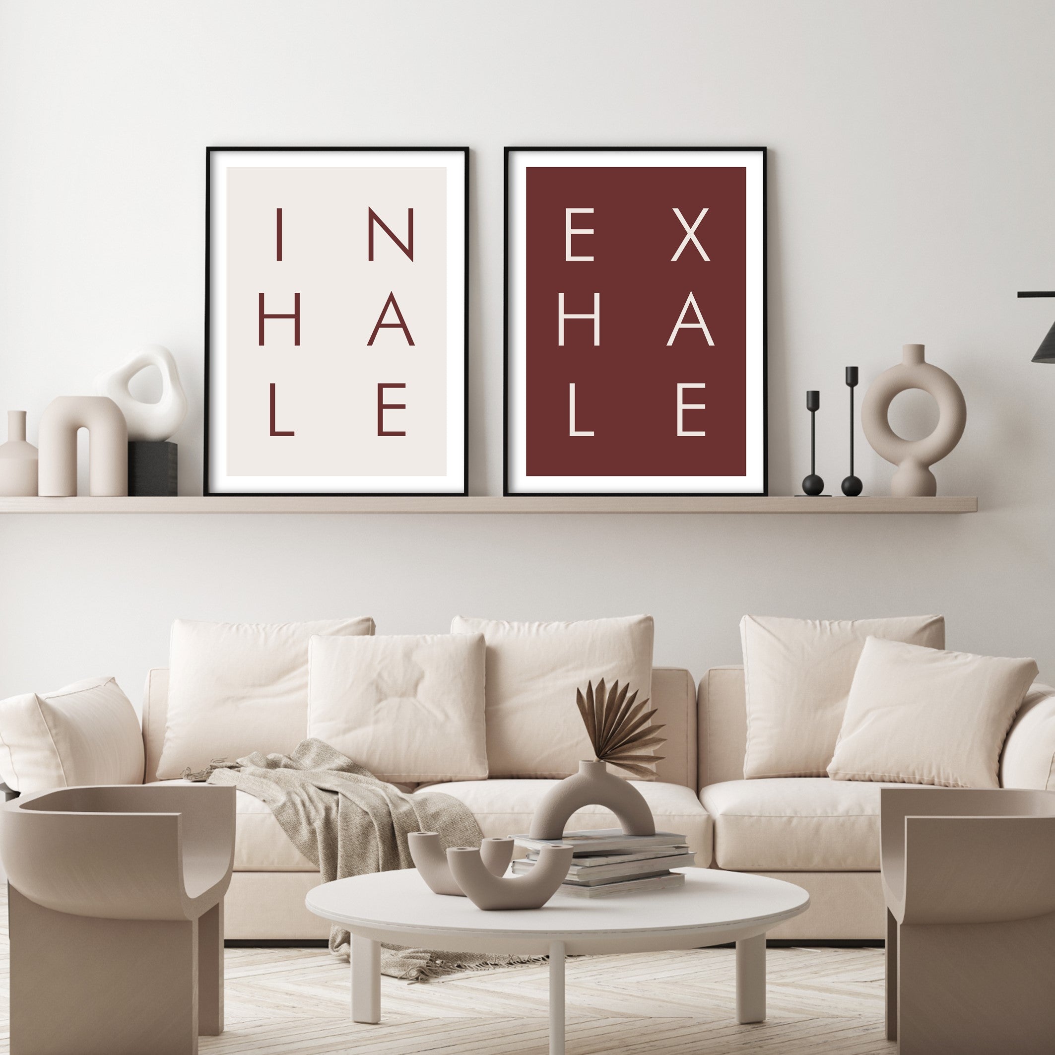 inhale poster print