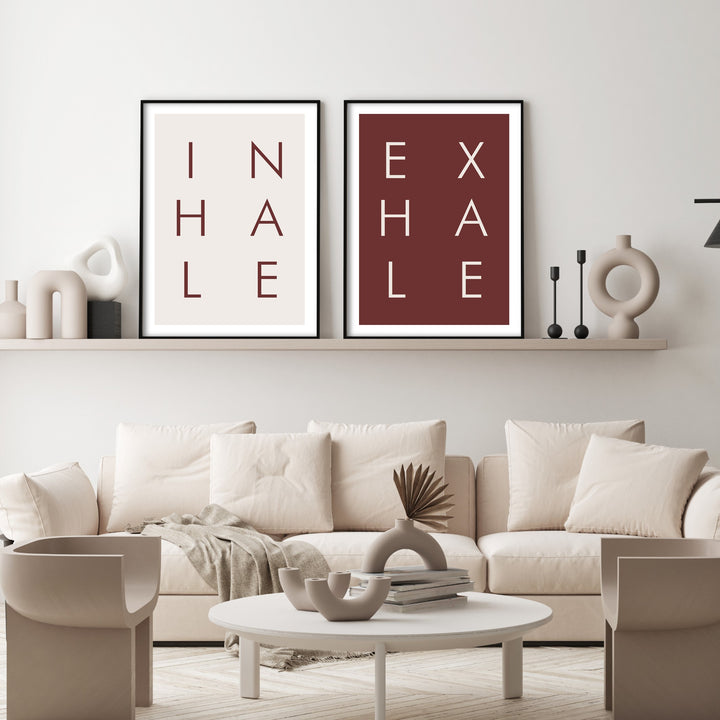 inhale poster print