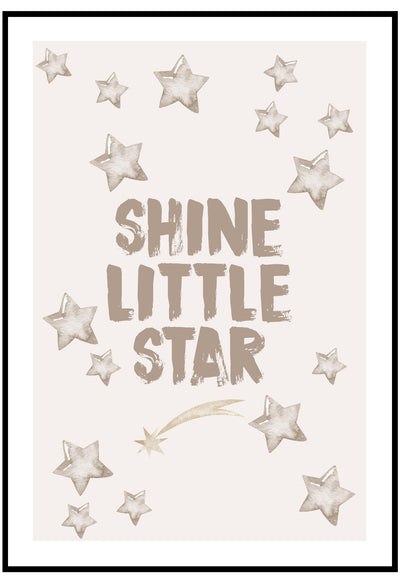 shine little star wall art