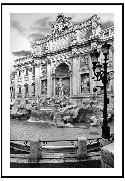 the trevi fountain wall art