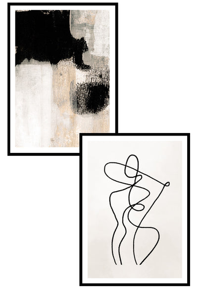 abstract atelier print set