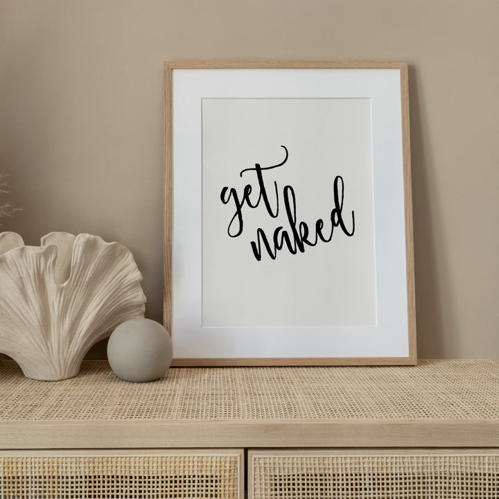 get naked handwriting poster