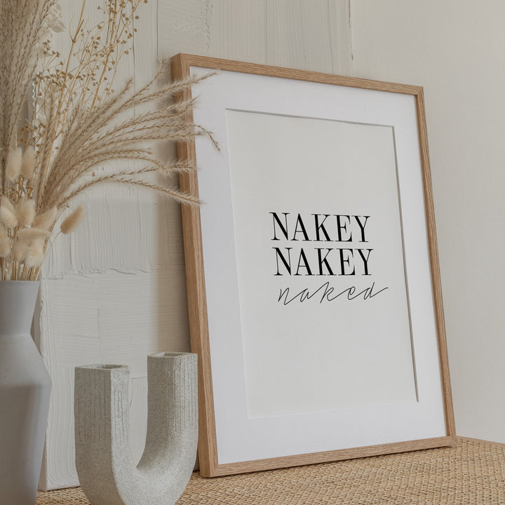 framed nakey nakey naked poster