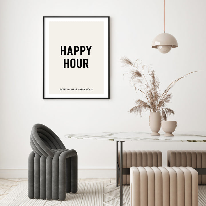happy hour wall art