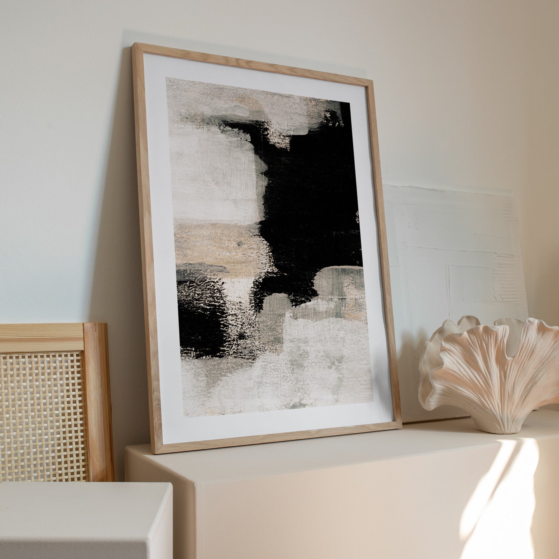 Dry Brush Strokes No.3 Poster | Beige Abstract Luxury Wall Art – Slay ...
