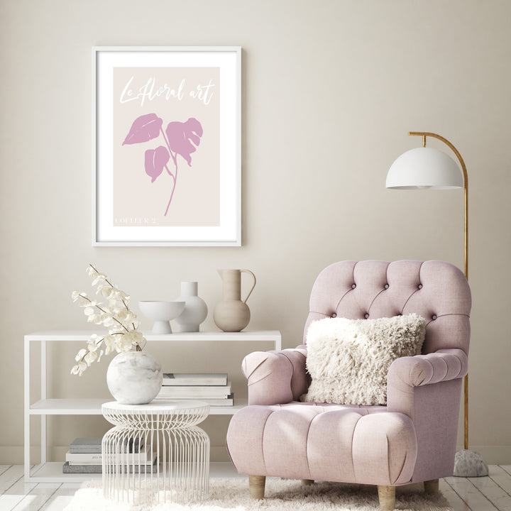 le floral couleur print poster