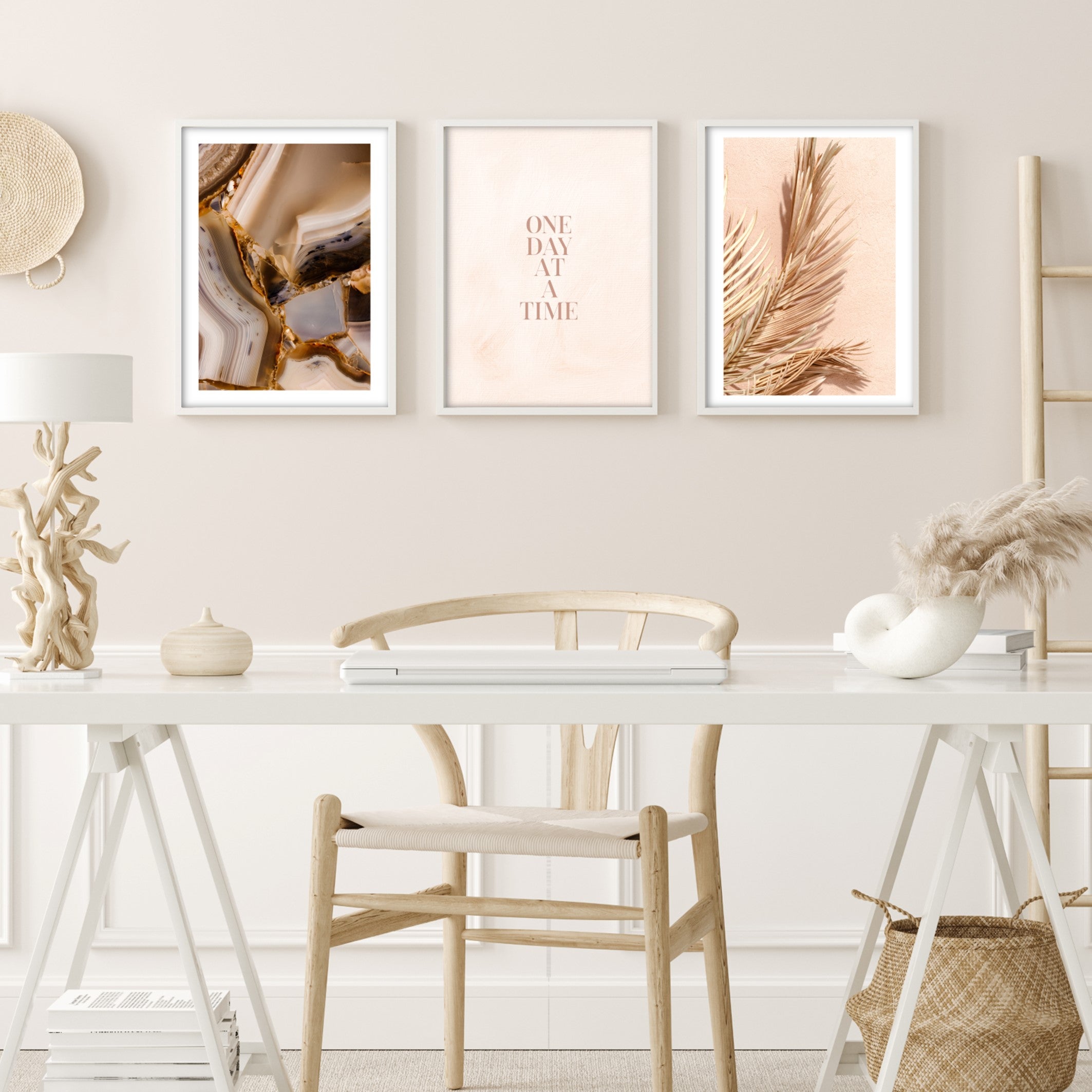 dried summer palms print poster