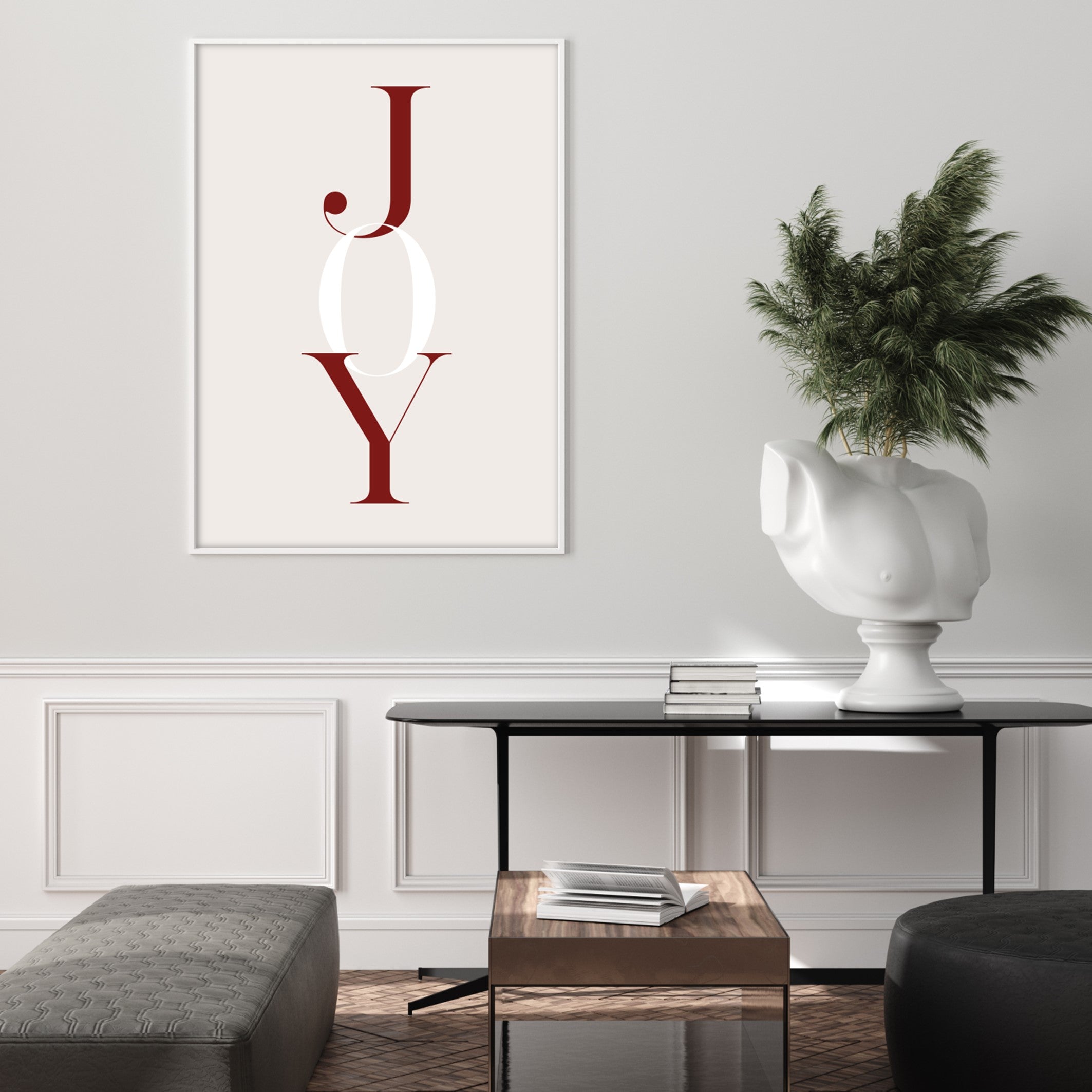 festive joy print poster