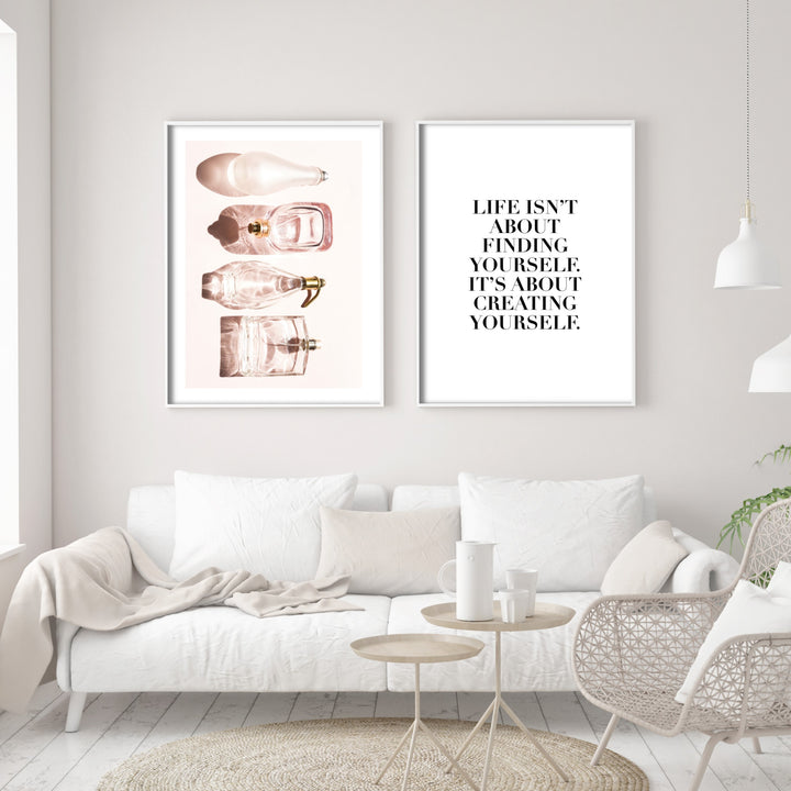 Print poster wall art life isnt about finding yourself