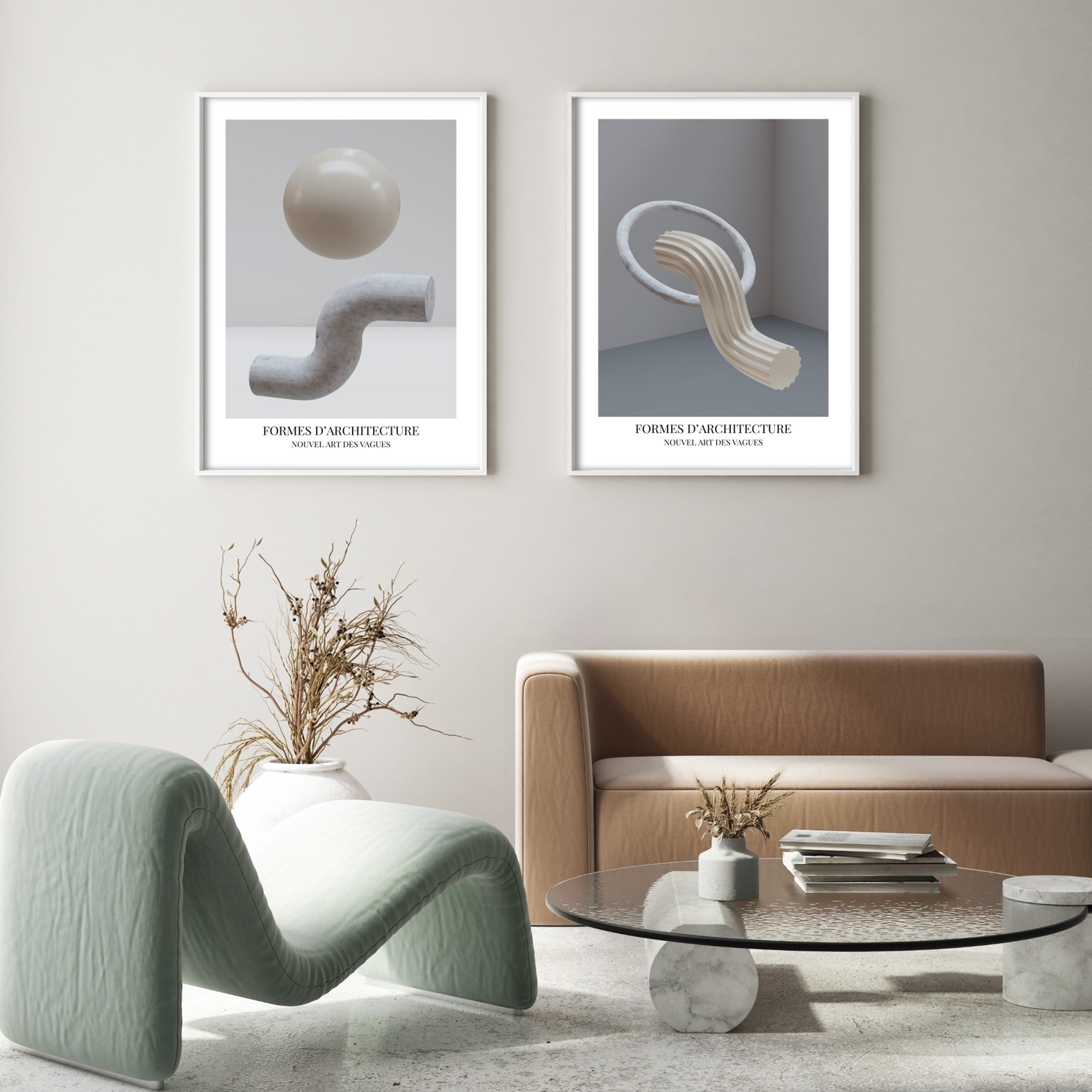 new wave art print poster