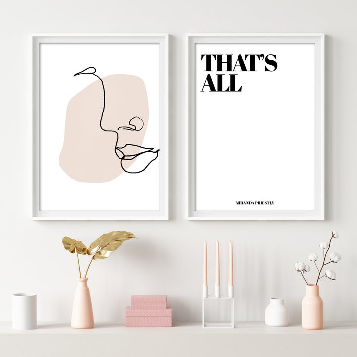 Print poster wall art devil wears prada quote
