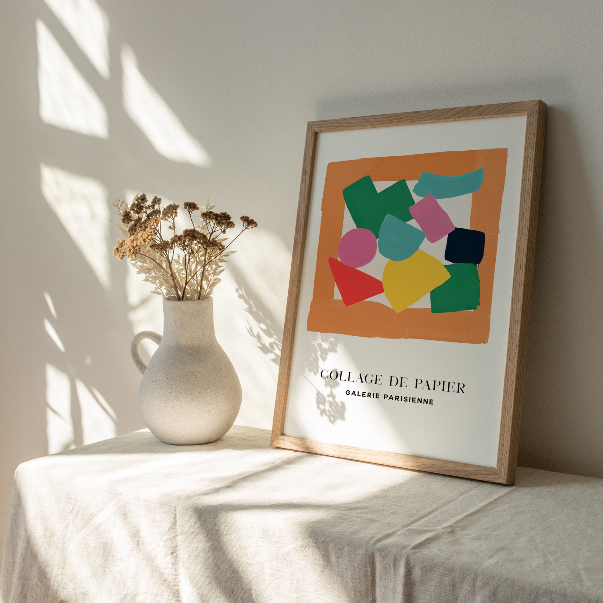 collage de papier wall art