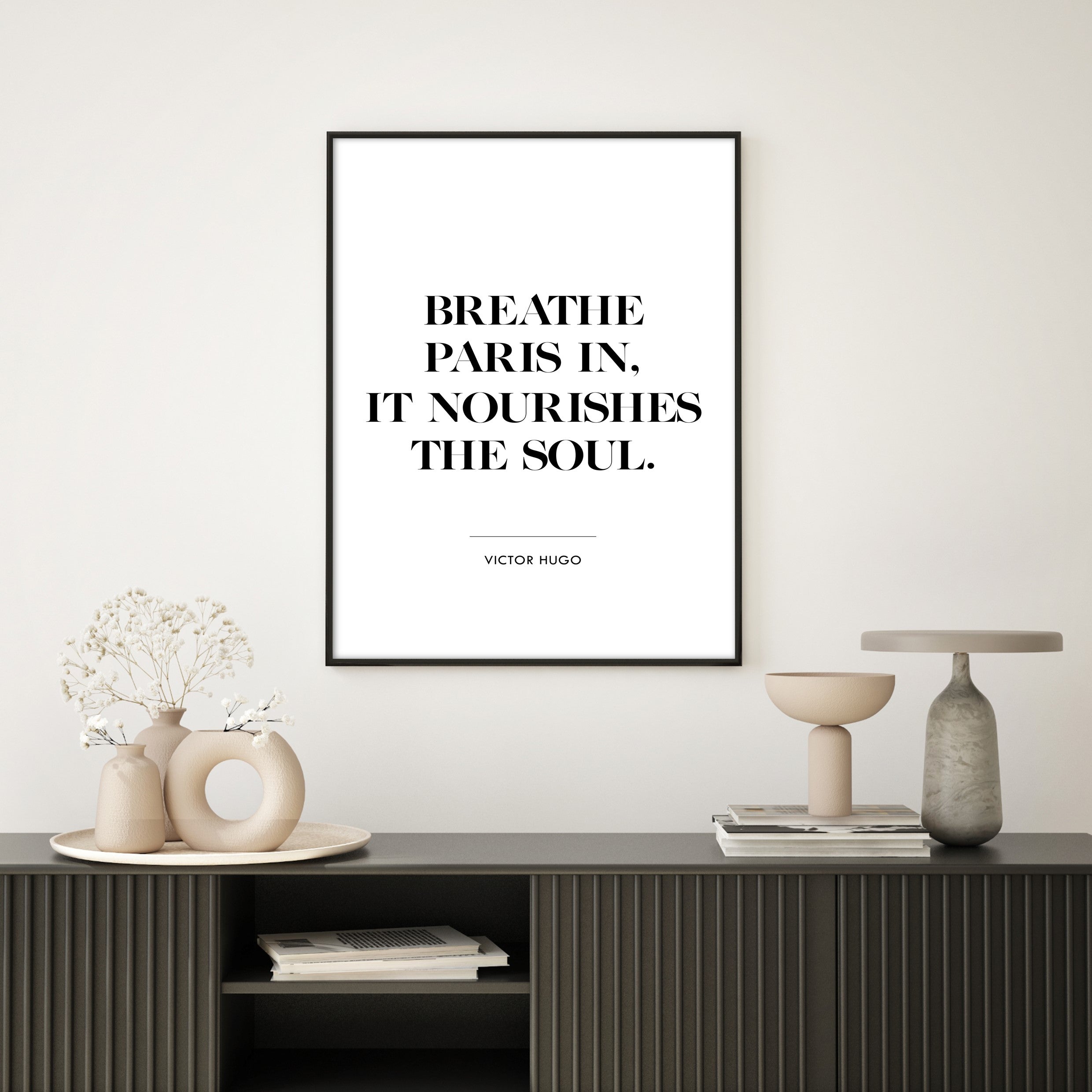 breathe paris wall art