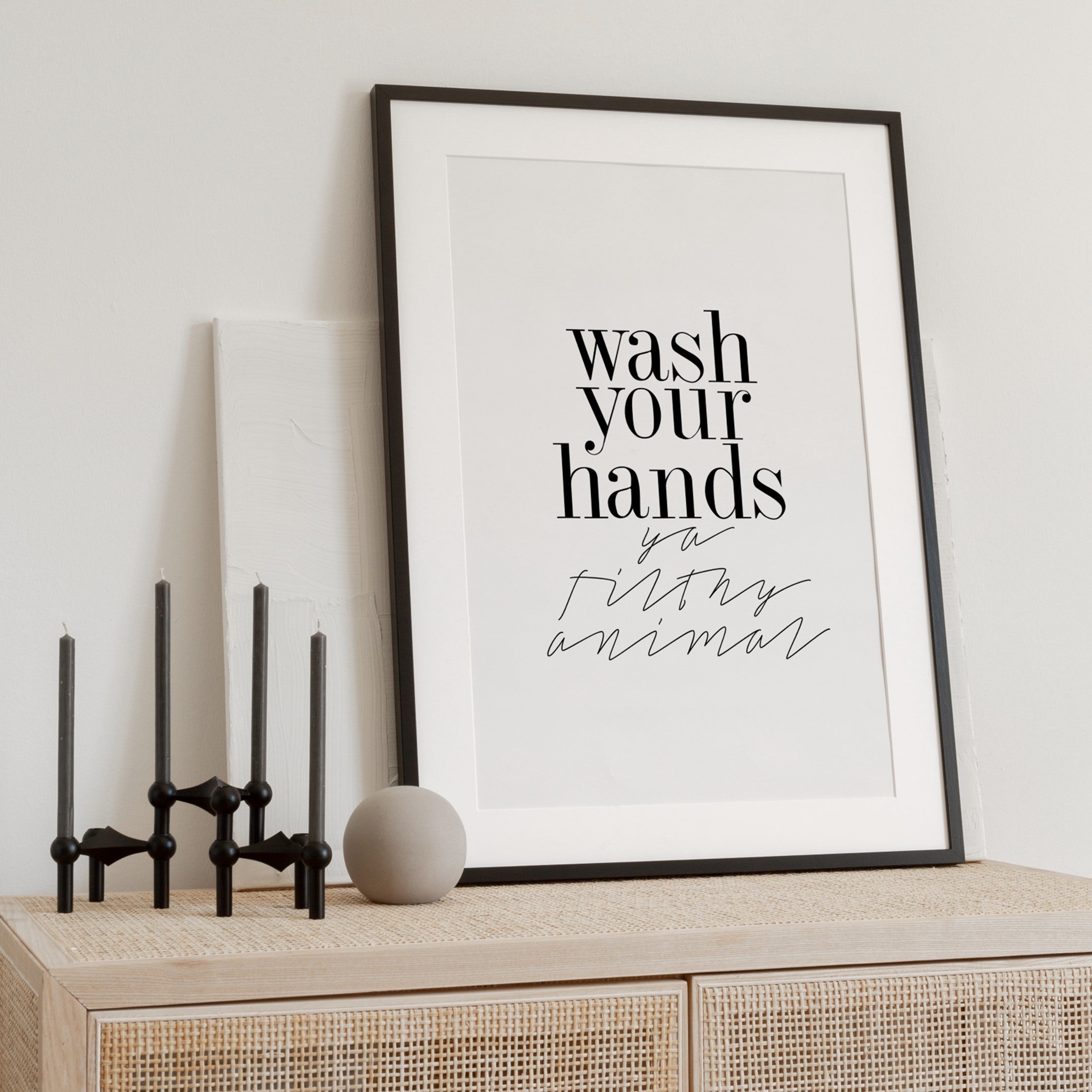 wash your hands poster ya filthy animal 