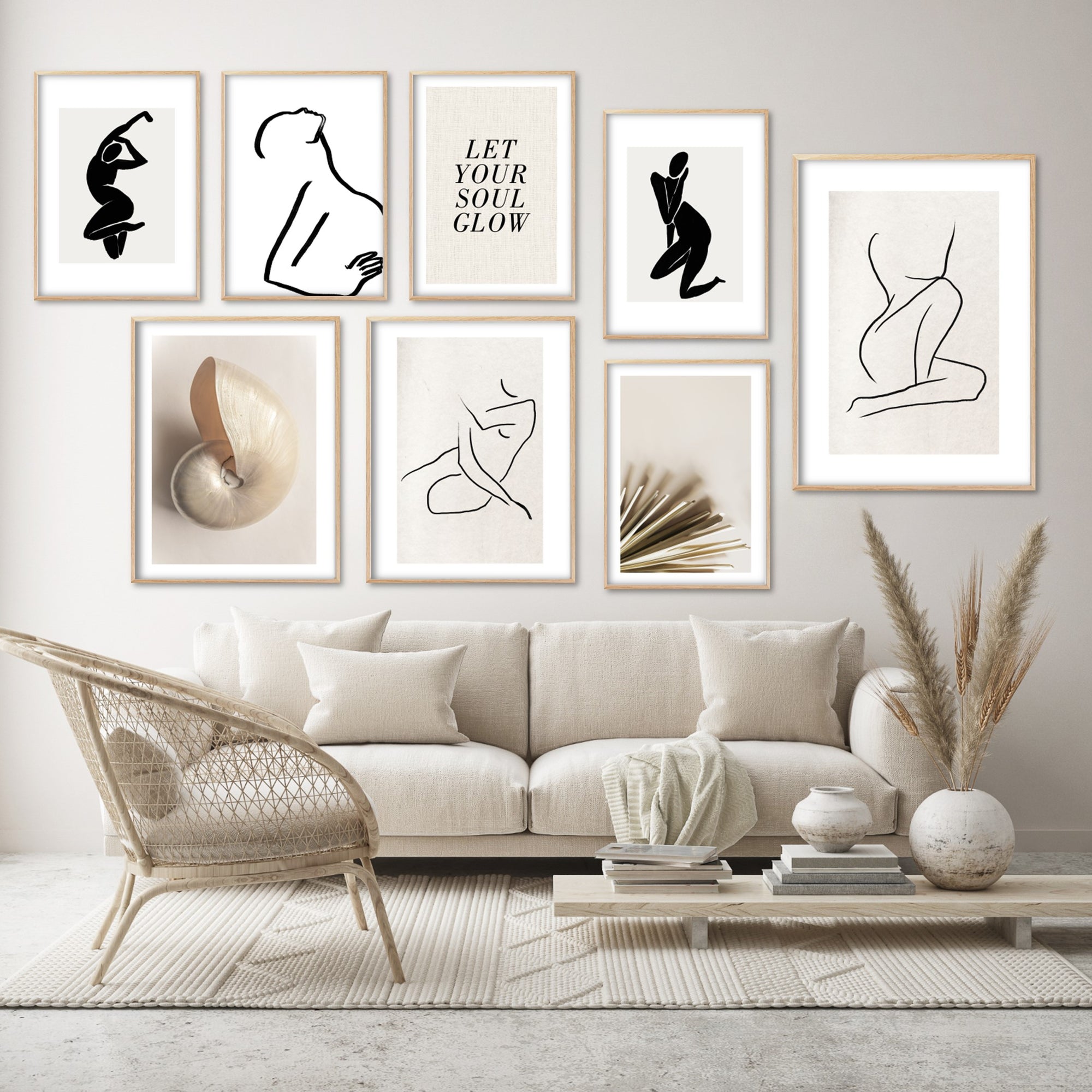 Body Lines No.1 Poster | Line Art Of Female Body