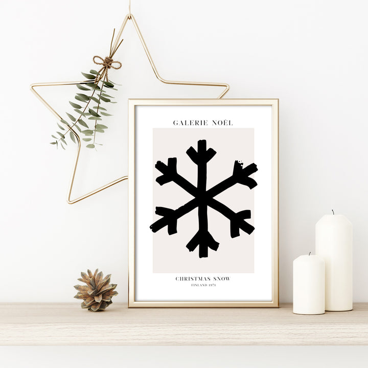 christmas snow wall art