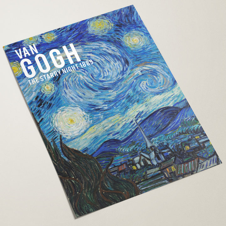 vintage starry night poster
