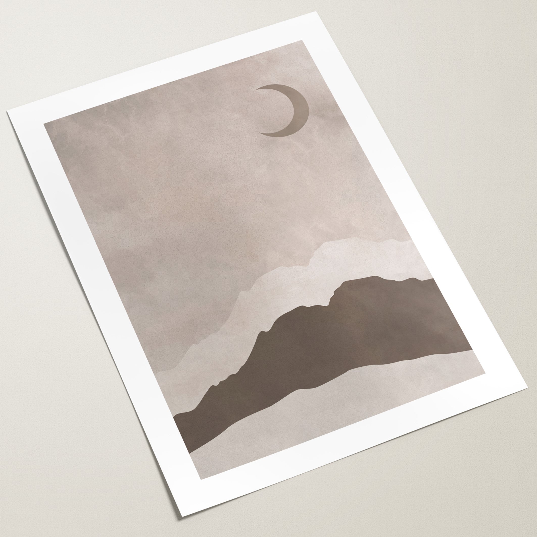 neutral desert wall art