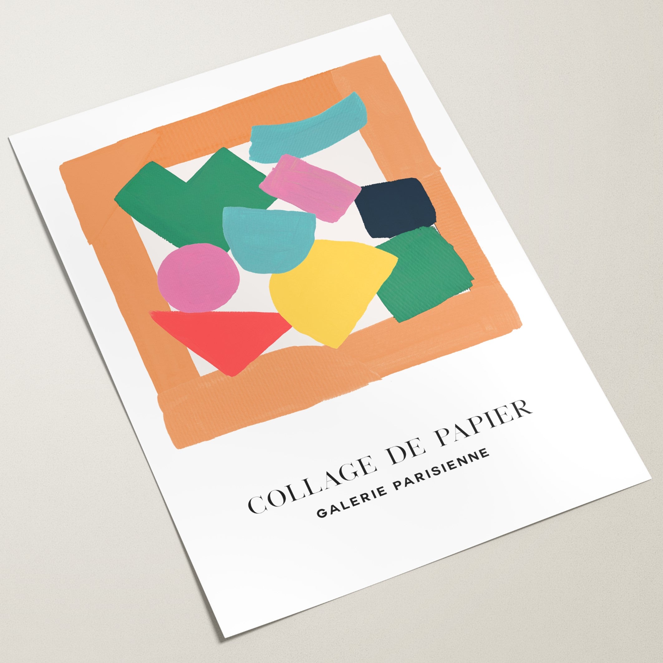 collage de papier wall art