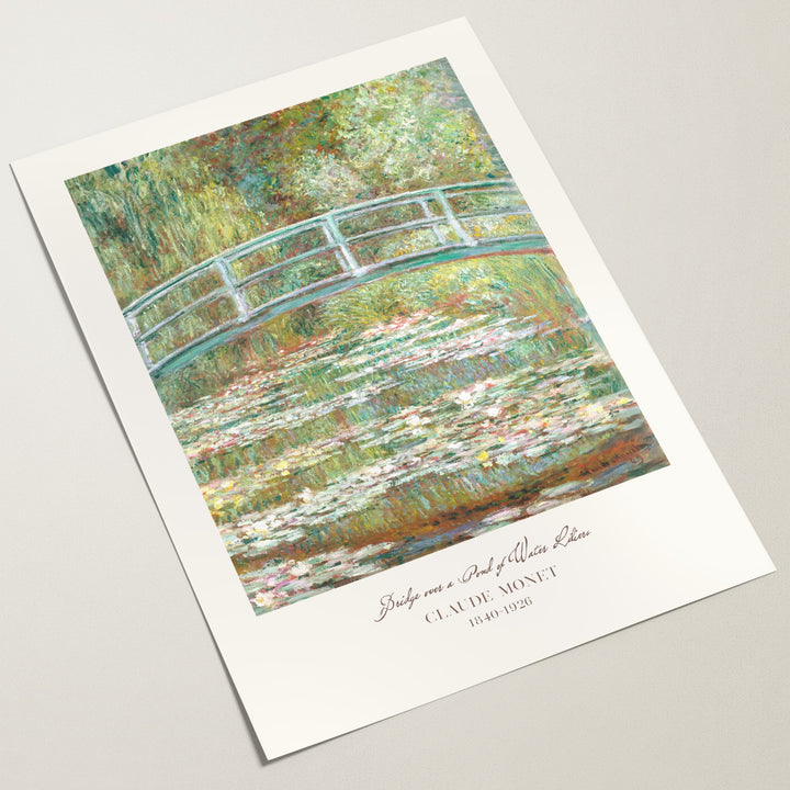 vintage waterlilies wall art