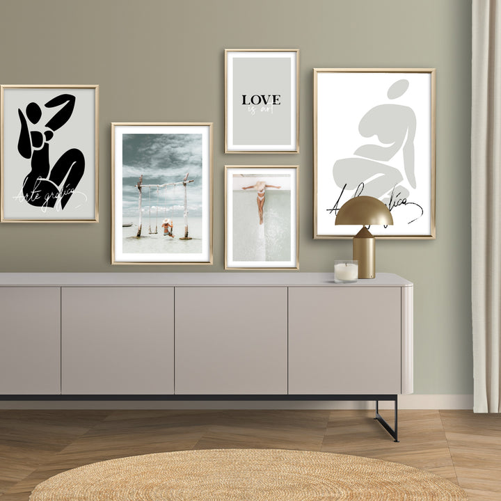 love is art print poster