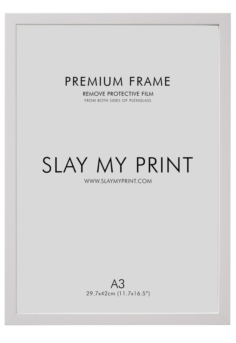 WHITE WOOD A3 Picture Frame