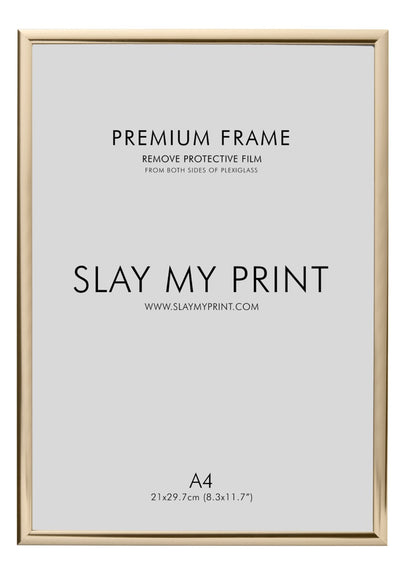 gold picture frame A4