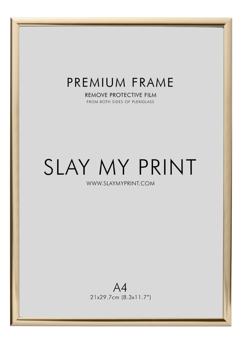 gold picture frame A4