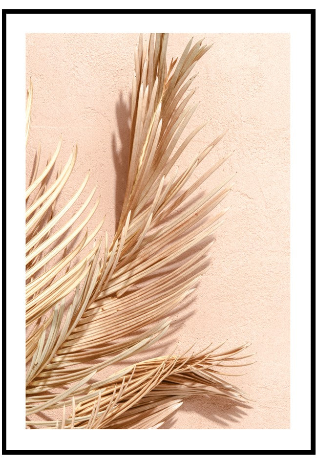 dried summer palms wall art