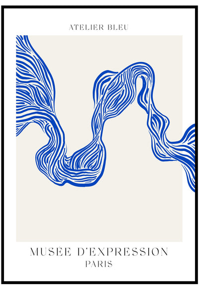 blue expressions wall art
