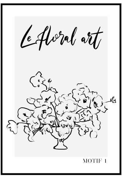 le floral art wall prints