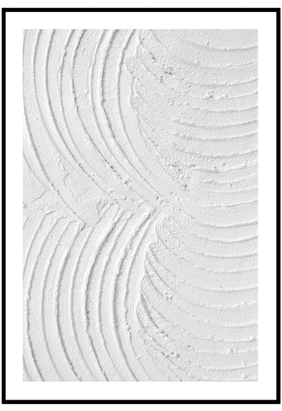 white plaster wall art