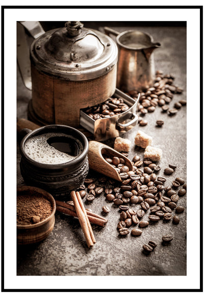 coffee grinder wall art