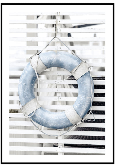 blue lifebuoy poster