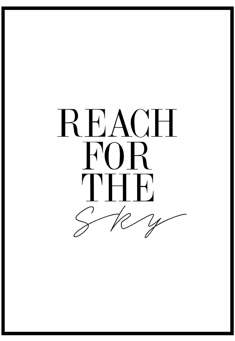 reach for the sky wall art