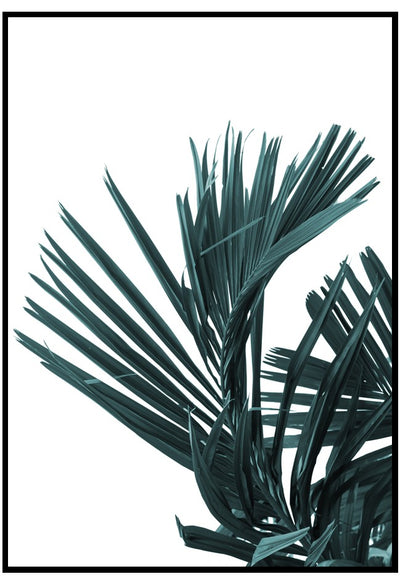 dark green palm poster