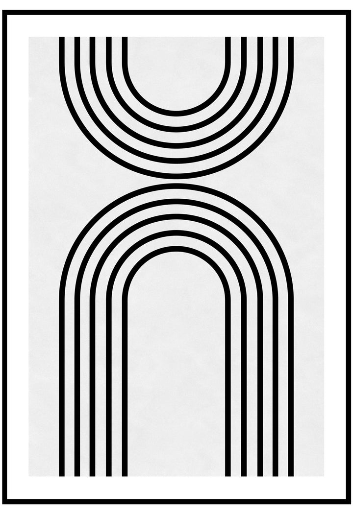 Abstract Black And Grey Wall Art