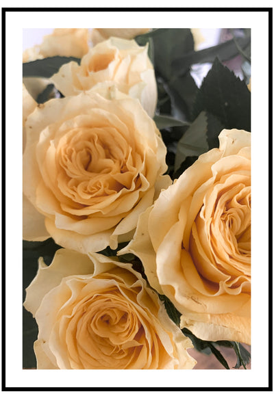 yellow roses wall art