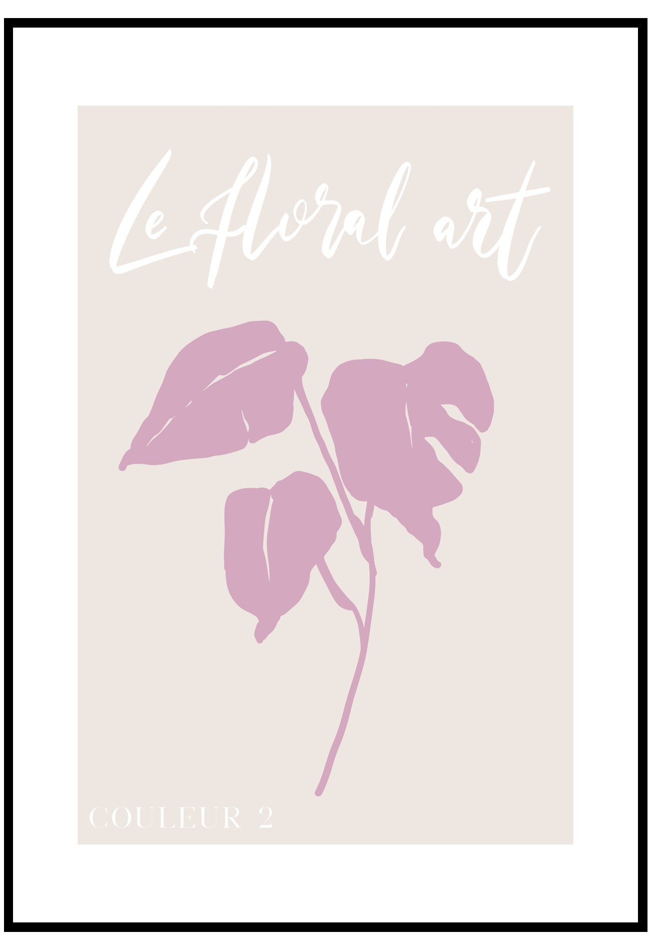 le floral coleur wall art