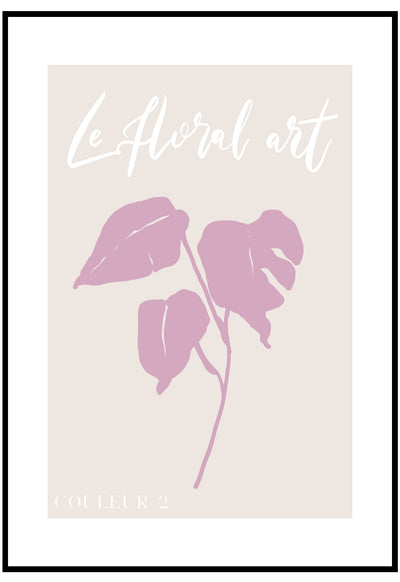 le floral coleur wall art