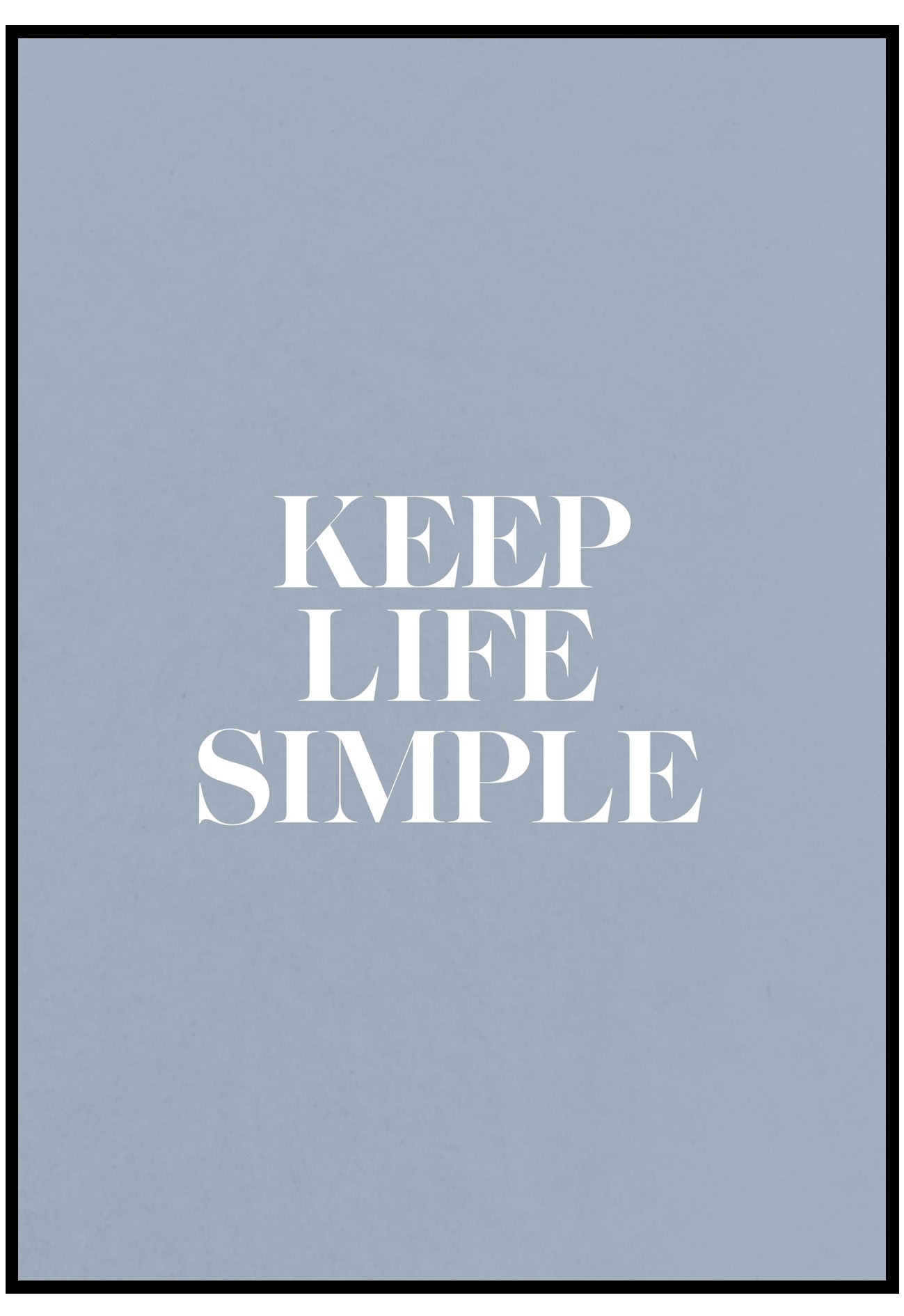 Keep Life Simple Wall Art