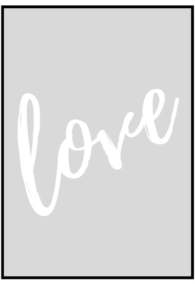 Grey Love Wall Art