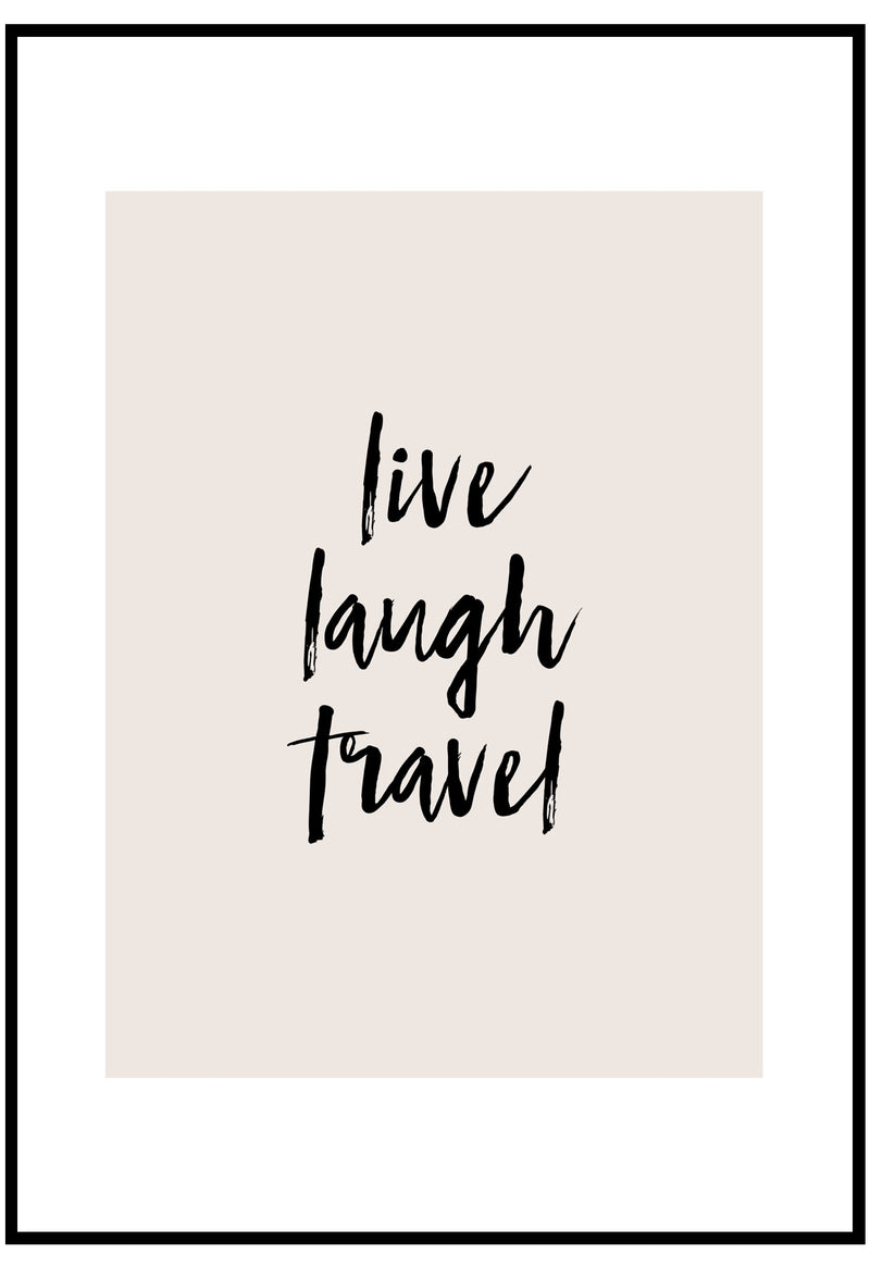 Live Laugh Travel Wall Art