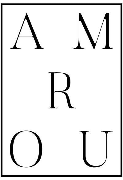 Amour Letters Wall Art