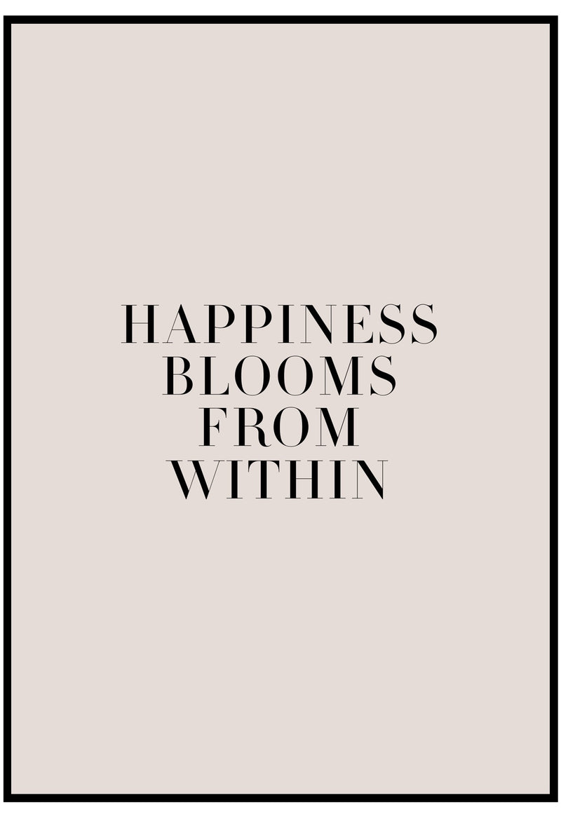 Happiness Blooms From Within Wall Art