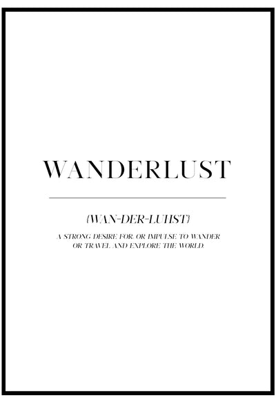 Wanderlust Wall Art