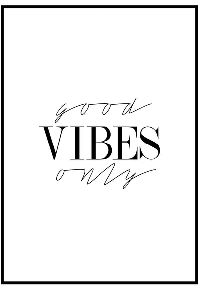 Good Vibes Only Wall Art