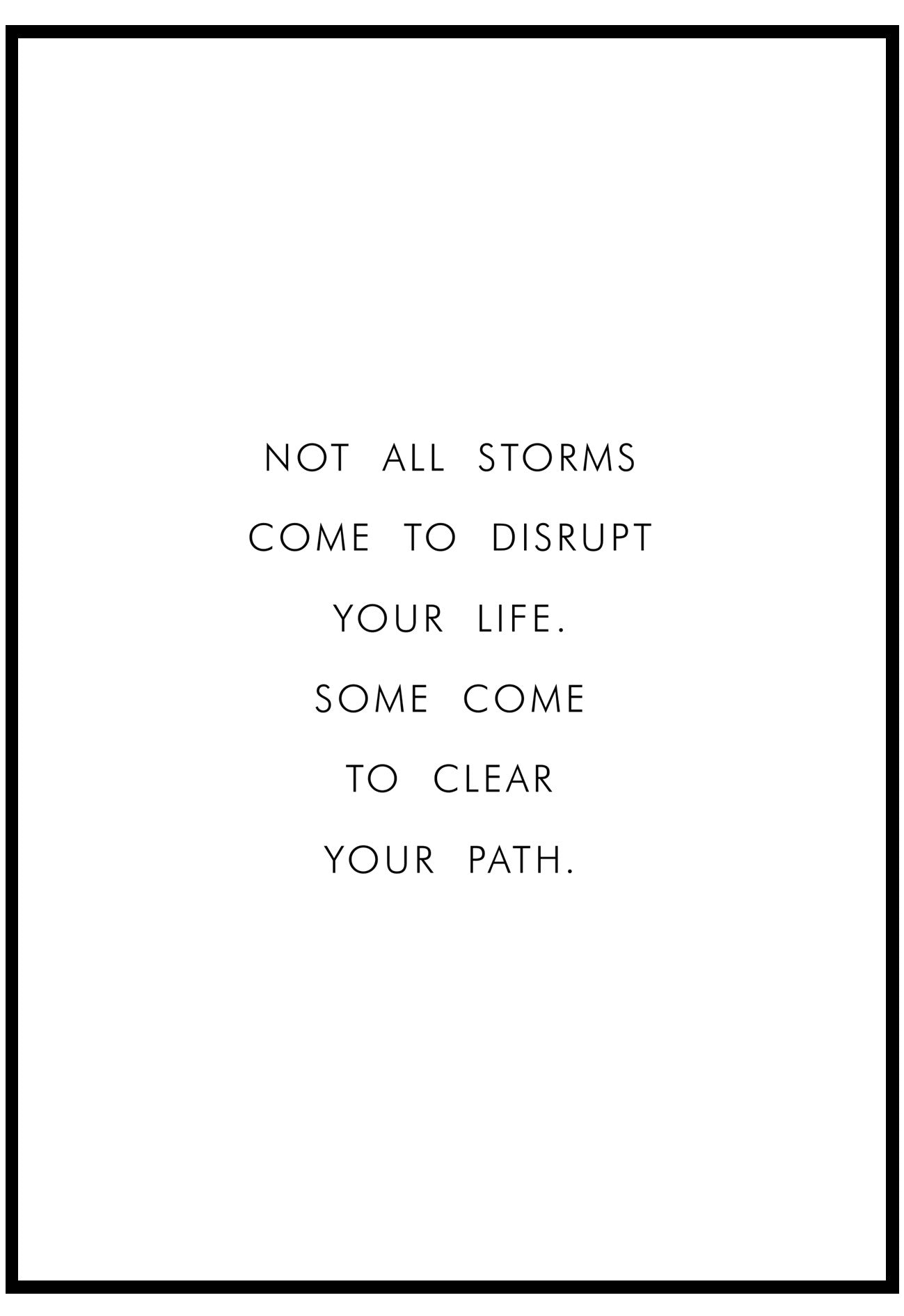 Not All Storms Wall Art