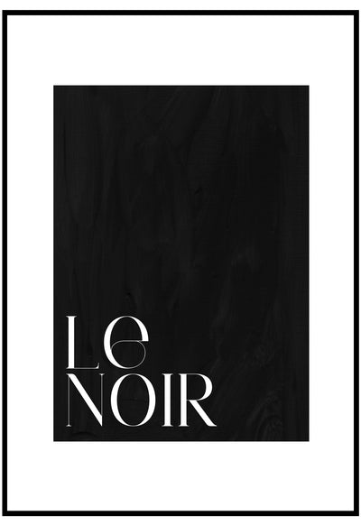 Le Noir Wall Art